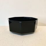 Black octagonal bowl Arcoroc