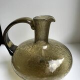 Glass decanter Biot 60s 70s