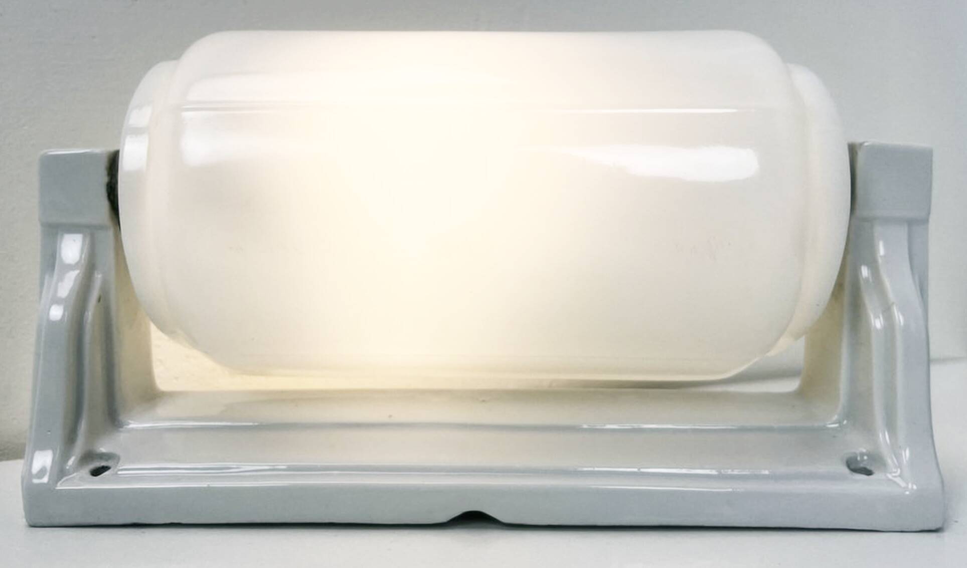 Applique porcelaine et opaline, Art Déco, années 30