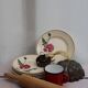 Set of 6 ceramic dessert plates
