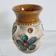 Ceramic vase with floral decoration "West Germany" 50s 60s