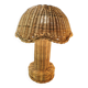 Woven rattan table lamp