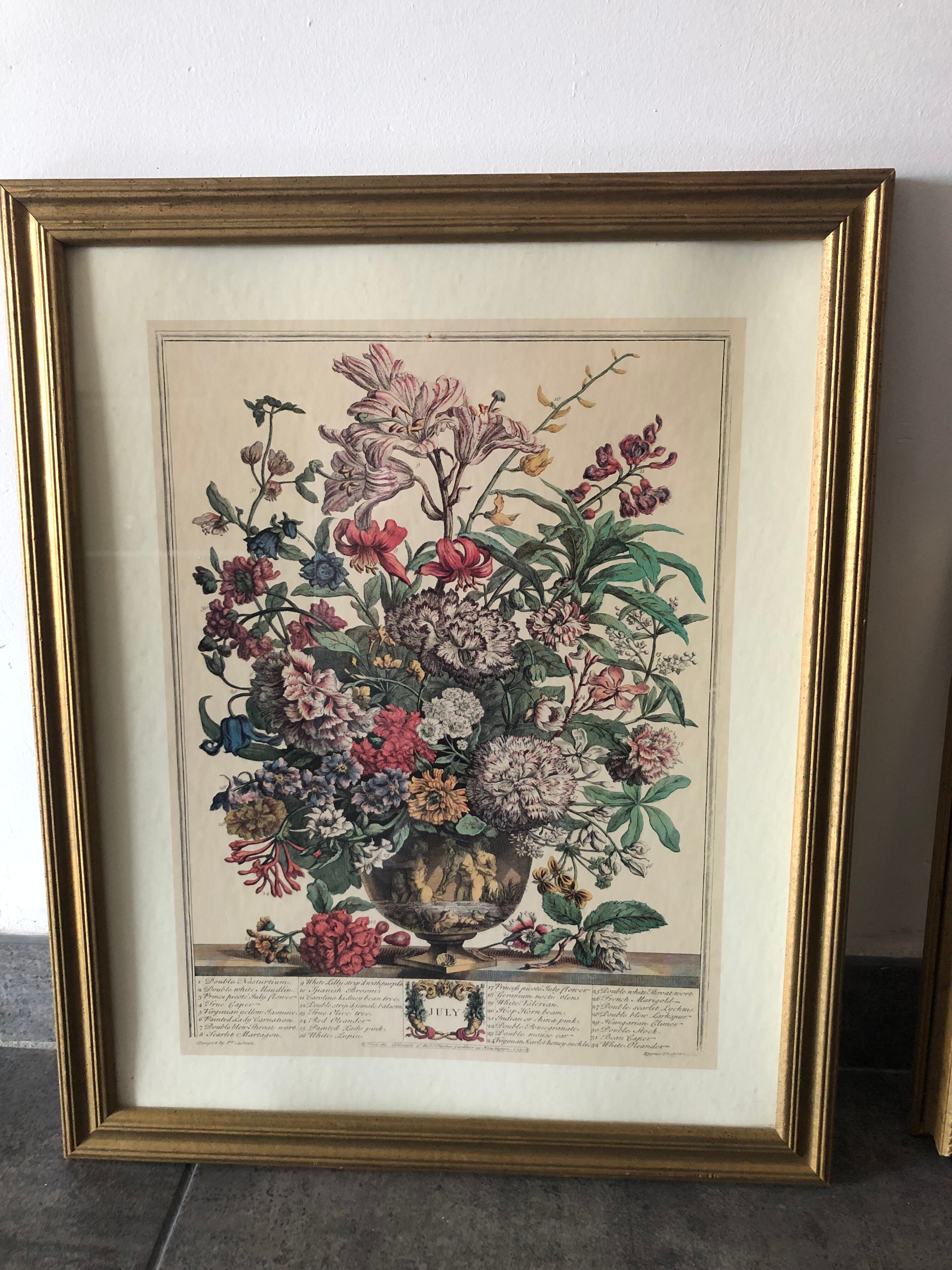 Table poster of the month of July