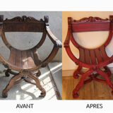 Fauteuil dagobert rouge