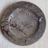 Vintage round fossil stone plate