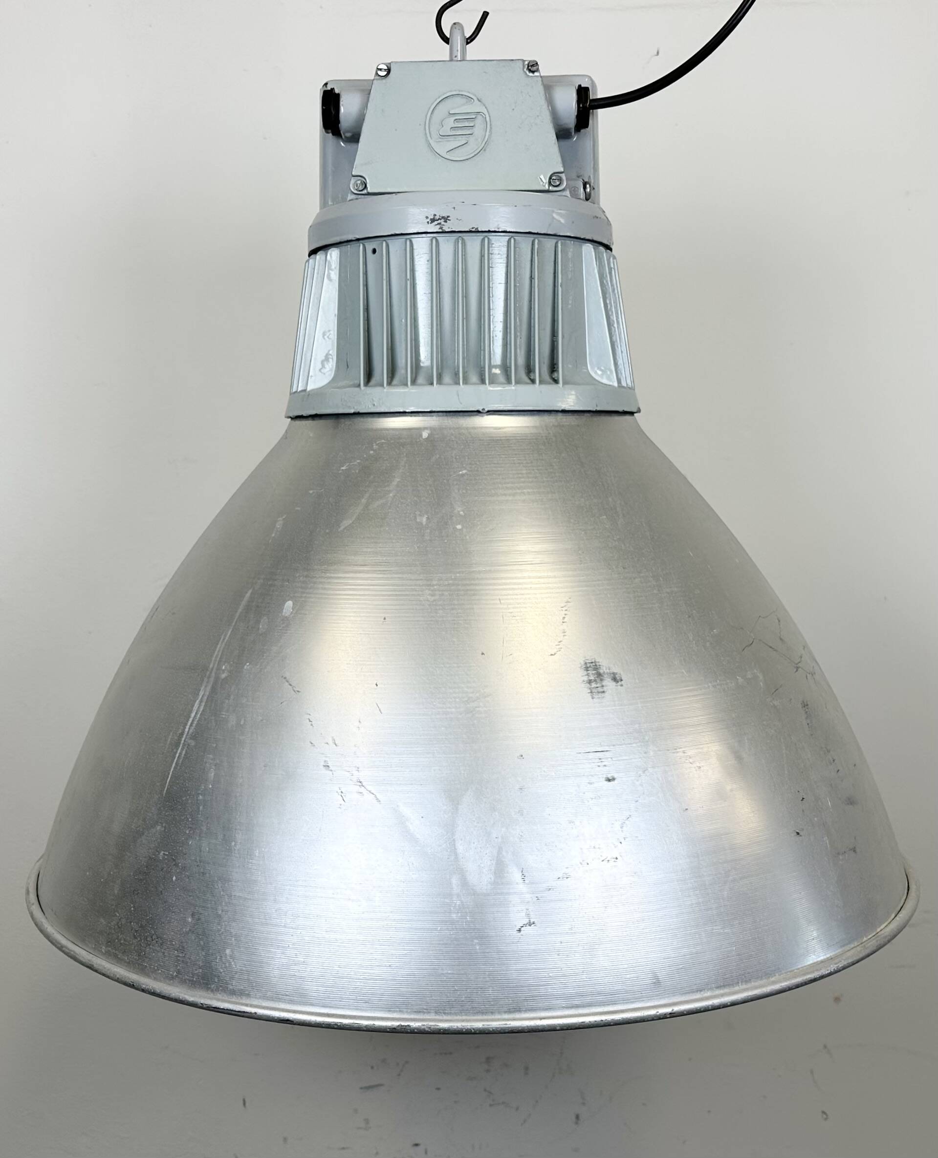Large Industrial Aluminium Pendant Light from Elektrosvit, 1960s