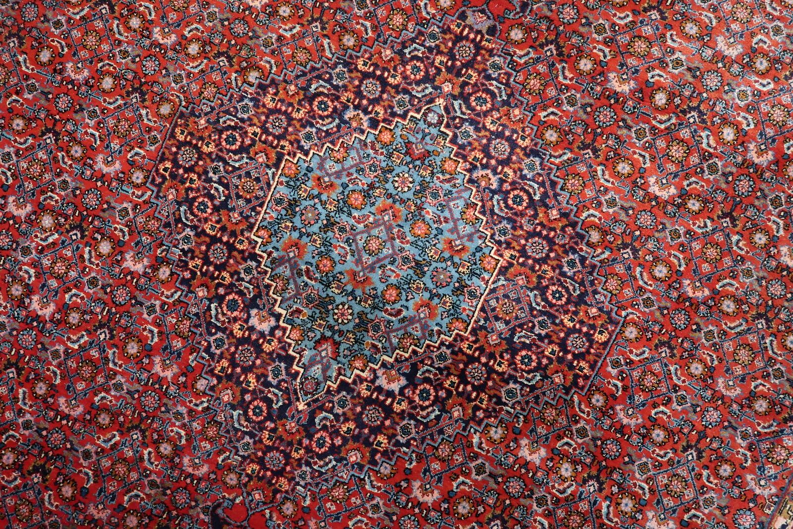 Antique Persian Bidjar handmade rug 7.5' x 10.11' 1920s - 1C1210