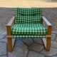 Vintage pine armchair