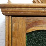 Art Deco display case in solid wood and glass, 1930s