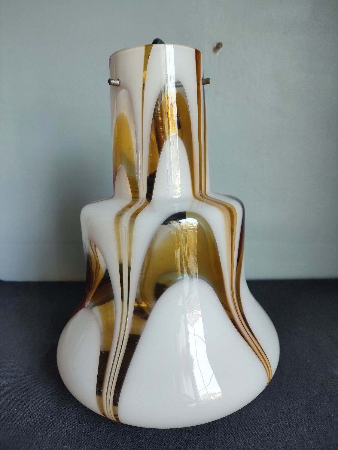 Vintage blown glass pendant lamp/chandelier