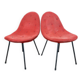 Set of Italian mid-century cocktail chairs, 1963.