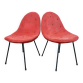 Ensemble de fauteuils cocktails italiens de style milieu du siècle, 1963