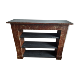 Shelf old mantelpiece faux marble circa 1900