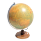 Grand globe terrestre vintage rétro-éclairé ou mappemonde