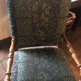 Monastery table - 9 chairs and 2 Louis XIII oak armchairs.