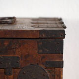 Antique Japanese chest with drawers and ironwork – portable tansu – Meiji–Taishō period (c. 1880–1920)