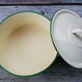 Enamelled sheet metal cocotte