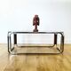 70s coffee table in smoked glass