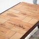 Coffee table roger Capron ceramic and wood herbariums, signed table, 60s