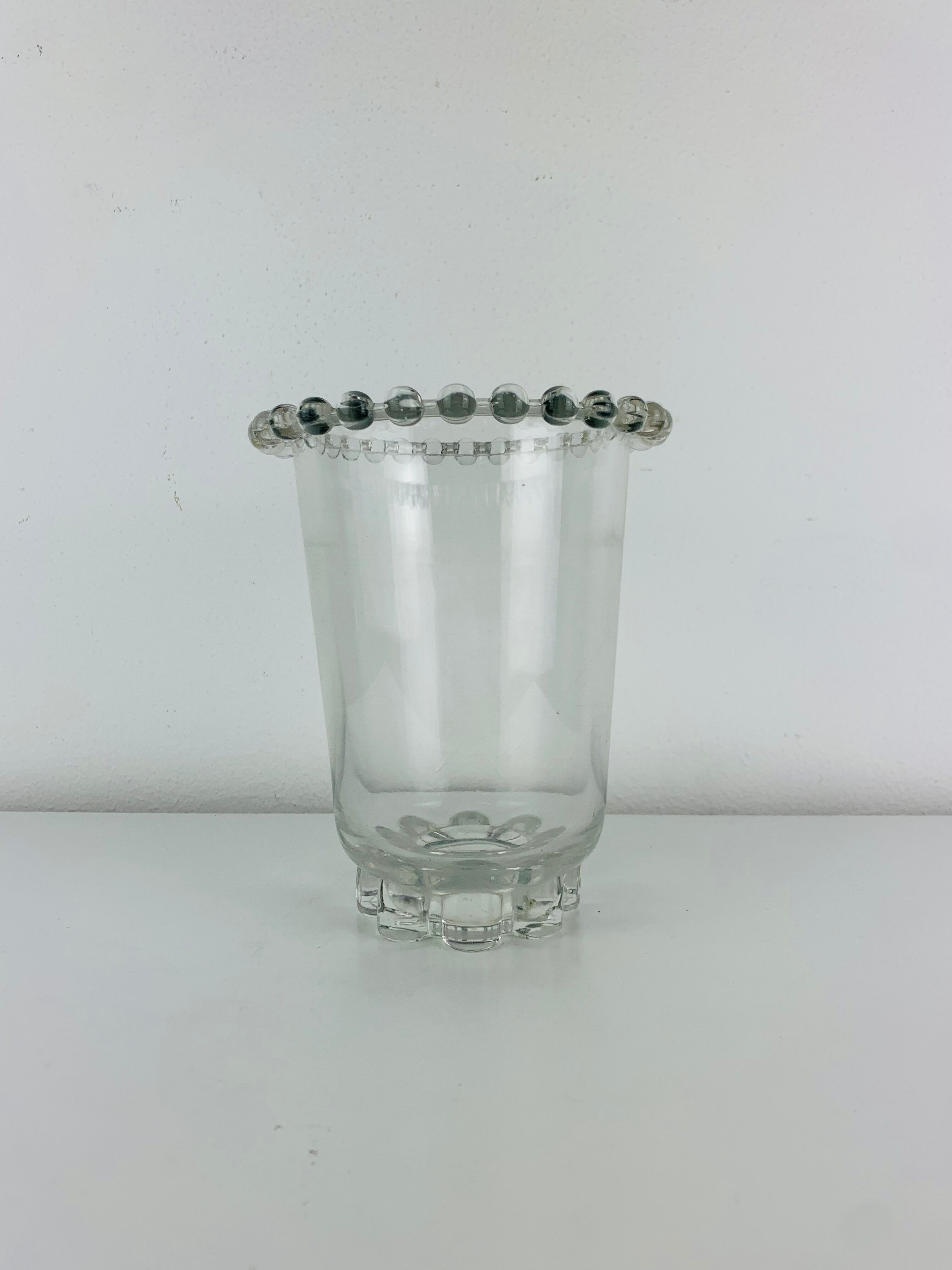Vase art déco en verre par Rudolf Schrotter