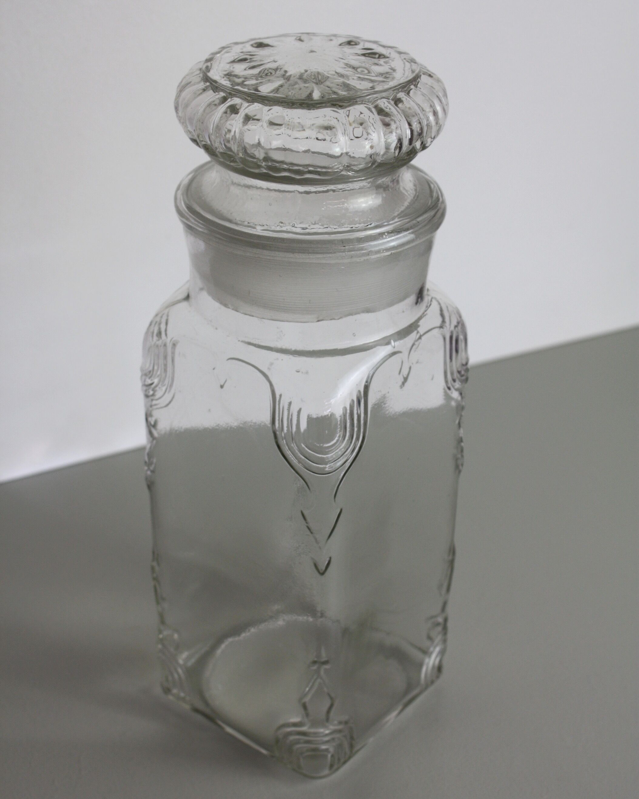 Glass jar or candy box