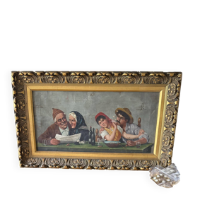 Ancienne peinture italienne - signee