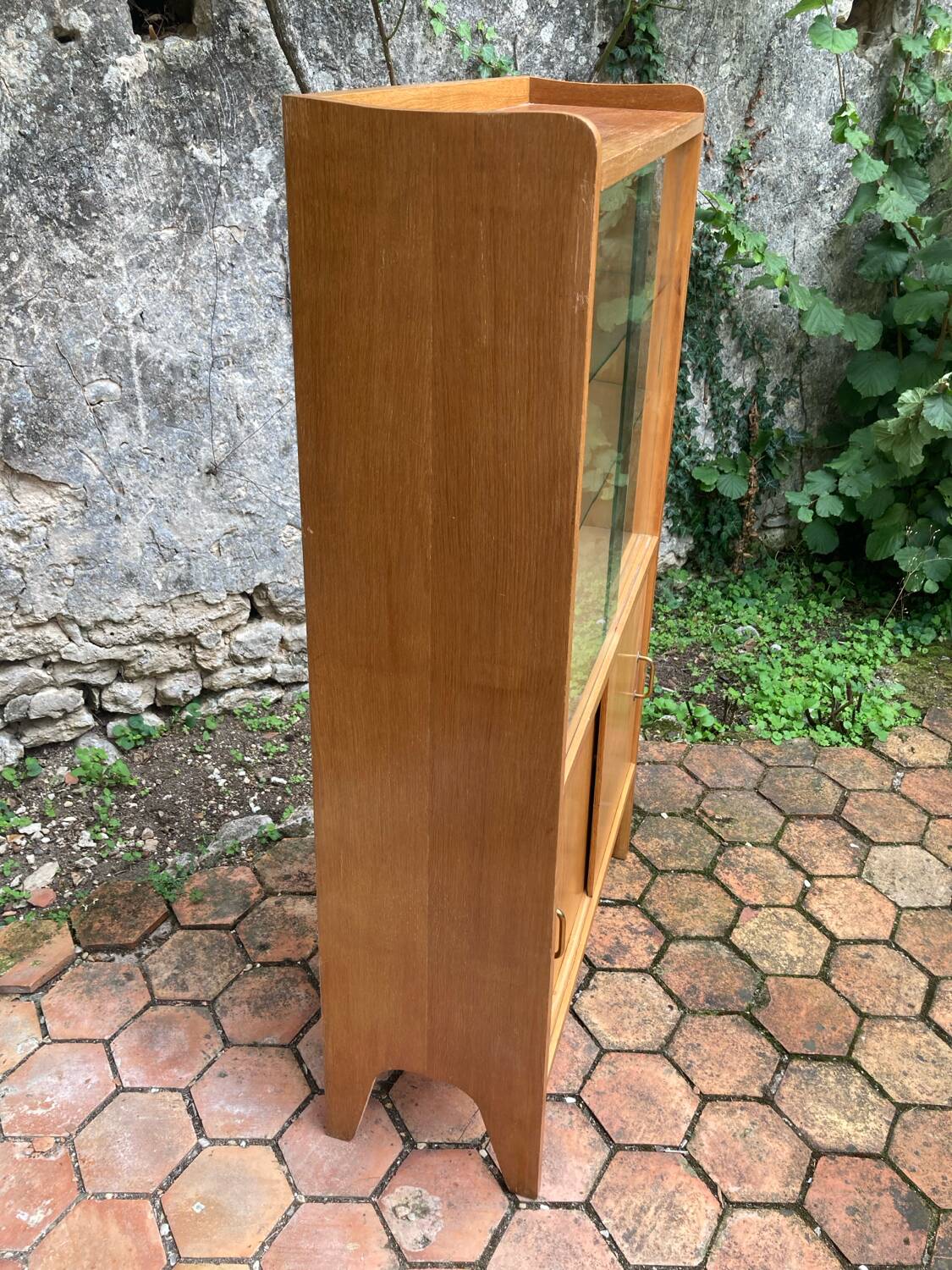 Vintage glass shelf