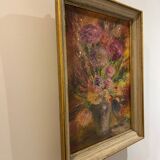 " Bouquet "oil on canvas from the 1950s