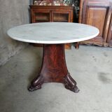 Pedestal table, marble table