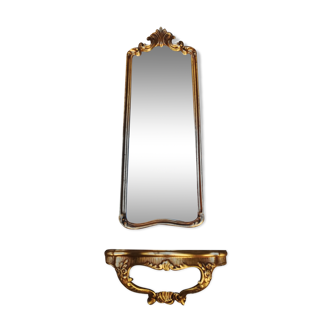 Mirror 68 x 24 with console