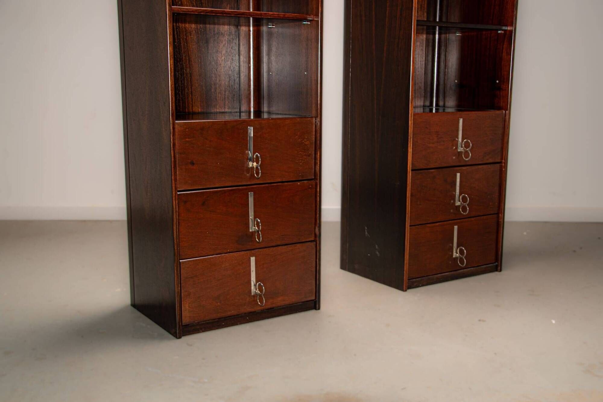 Pellicano series book cases by Vittorio Intorini for Saporiti circa 1970