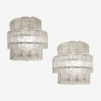 Italian Murano Glass Sconces by Toni Zuccheri, Set of 2