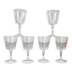 6 white wine glasses Cristal D'Arques model Versailles