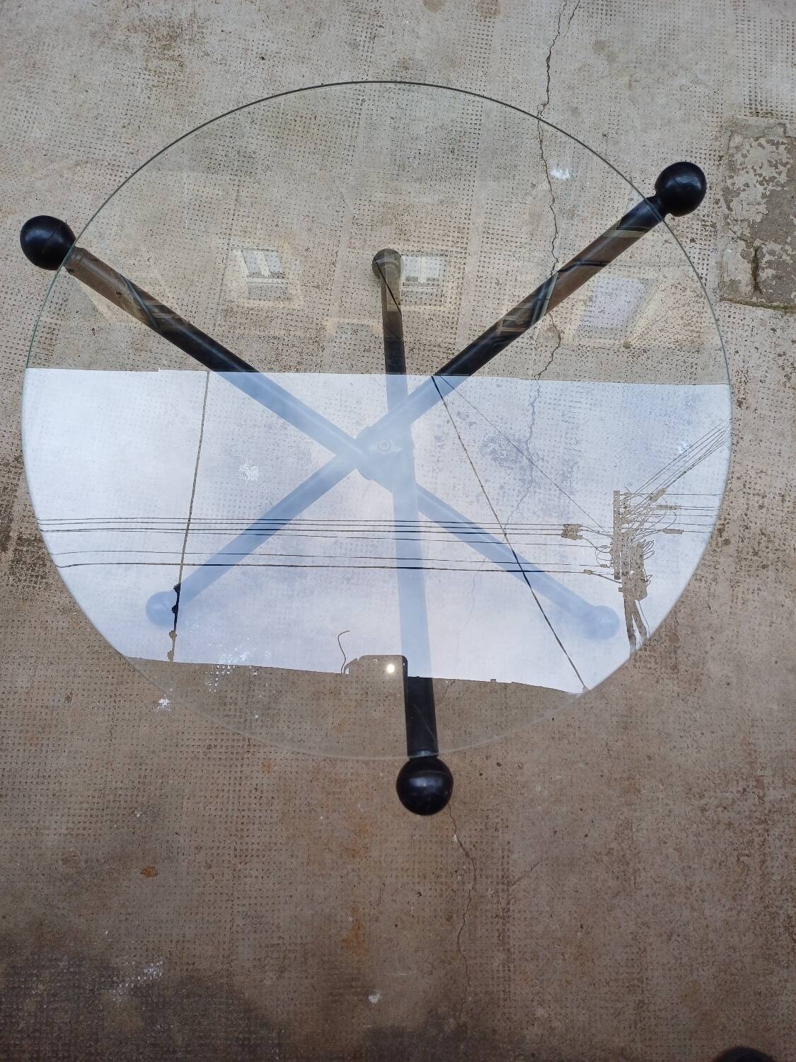 Small coffee table, designer side table 1980