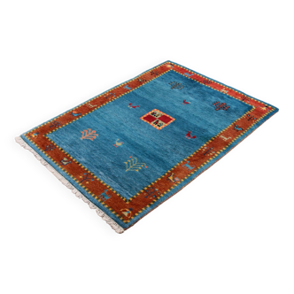 Persian Rug Gabbeh hand-knotted with wool, 1980