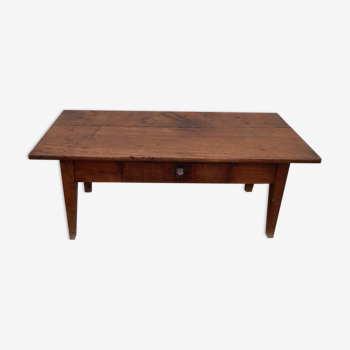 Table basse de ferme rustique en fruitier 1900