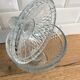 Chiseled white glass candy box