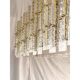 Chandelier en verre de Murano doré tropical moderne italien de luxe par Simoeng