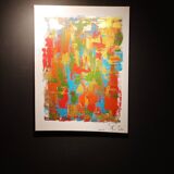 Abstract painting by decorator Erik Huet Alvarez