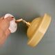 Vintage yellow opaline lampshade wall lamp