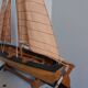 Wooden boat model sailboat