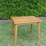 Pretty glass pine table, vintage