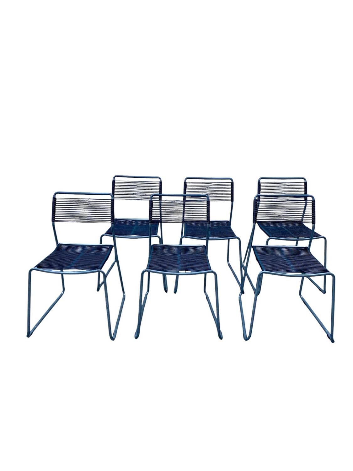 Set of 6 Melker "spaghetti" chairs by Lisa Norinder for Ikea 1990