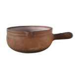 Old terracotta poelon