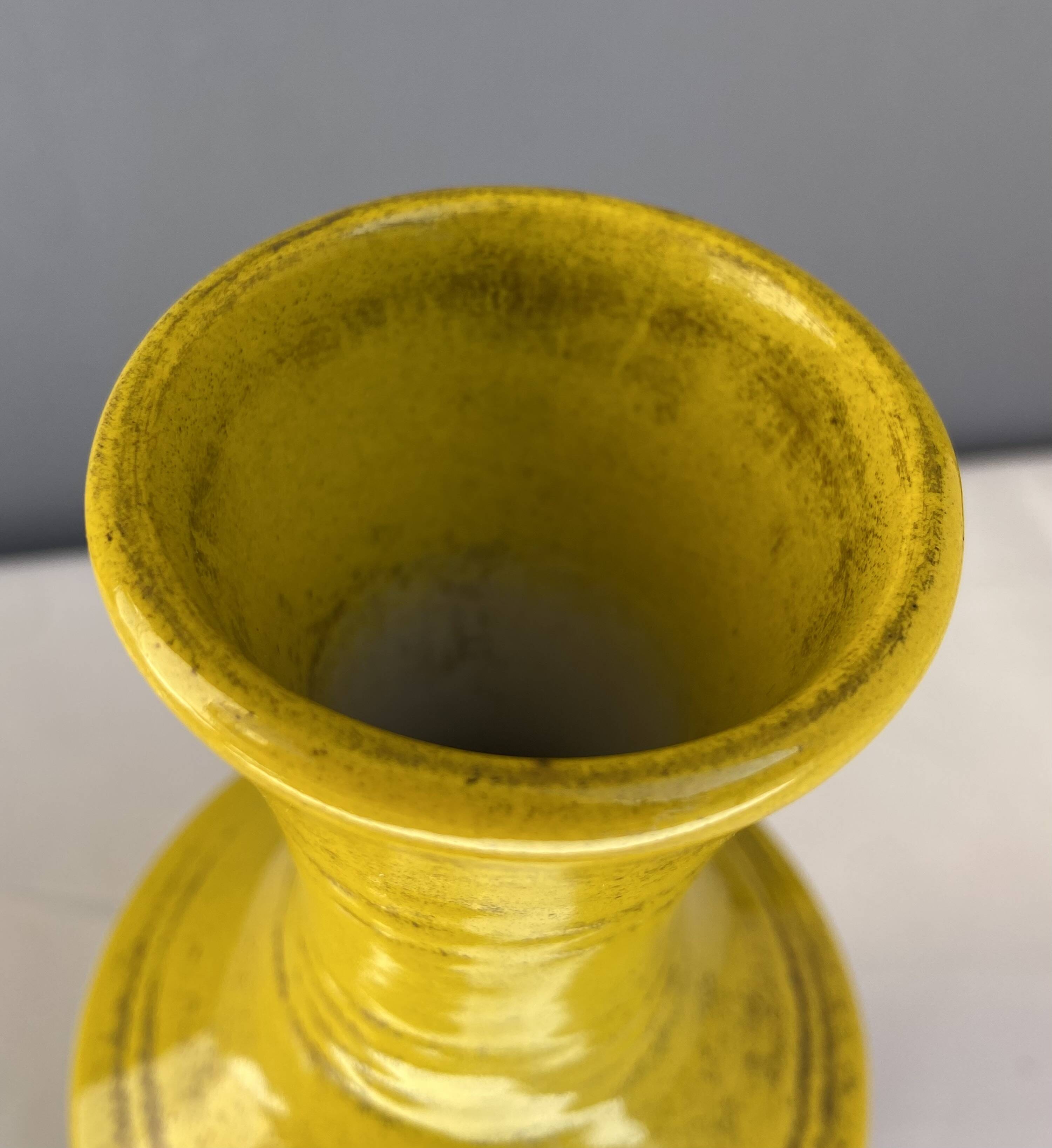 Vase Bitossi en céramique, Italie années 60