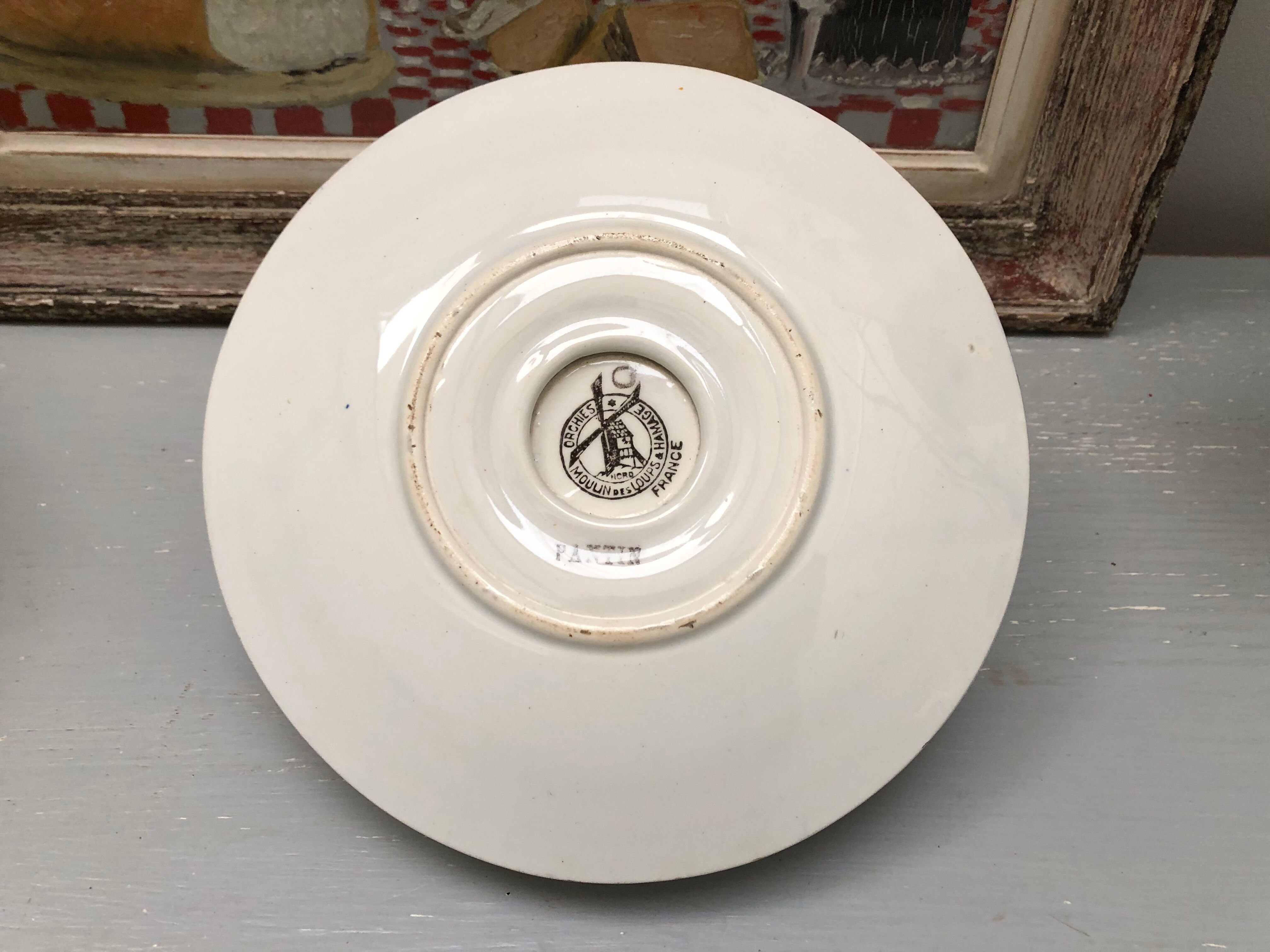 Saucière signed Moulin des Loups Hamage Orchies Nord France model Pantin