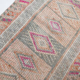 3x10 neutral handmade vintage runner rug, 78x326cm