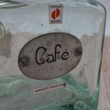 Vintage coffee jar with pure tin