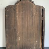 Napoleon III mirror in black wood with pediment