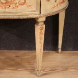 Half-moon commode in painted wood from the 60s